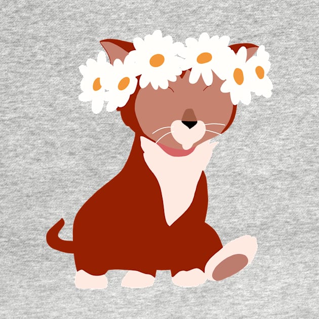 Kitty in a Flower Crown by maliarosburg